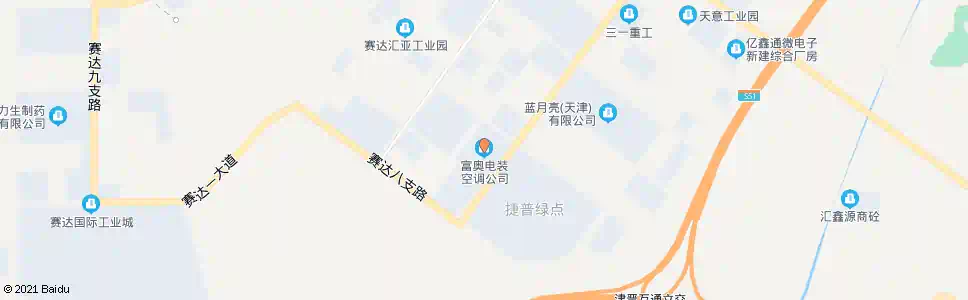 天津富奥电装空调_公交站地图_天津公交_妙搜公交查询2025