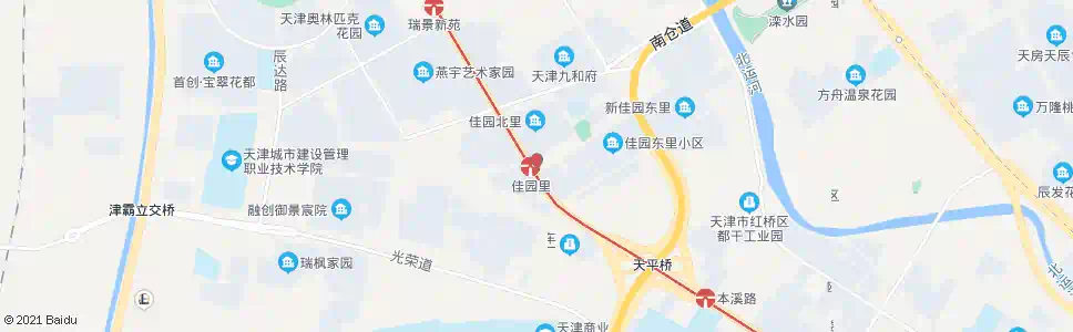 天津果酒厂站_公交站地图_天津公交_妙搜公交查询2025