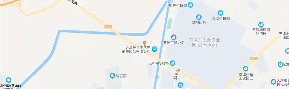 天津白万路津港公路_公交站地图_天津公交_妙搜公交查询2025