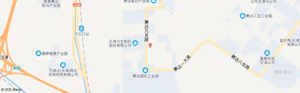 天津赛达北二道_公交站地图_天津公交_妙搜公交查询2025