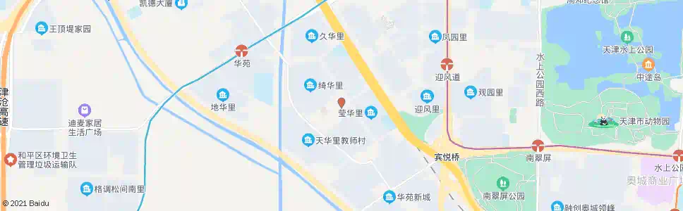 天津雅士道长华里_公交站地图_天津公交_妙搜公交查询2025