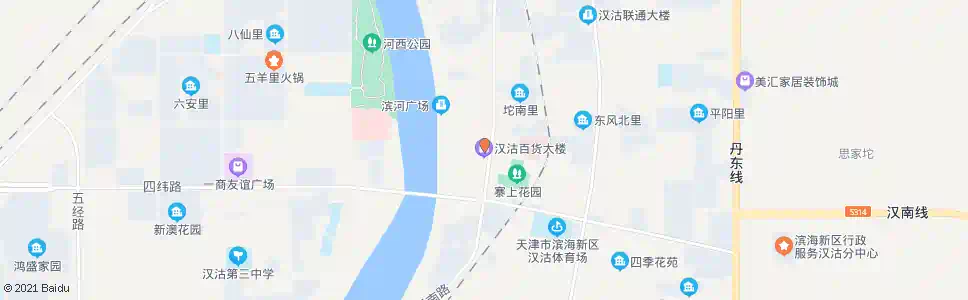 天津汉沽百货大楼_公交站地图_天津公交_妙搜公交查询2025