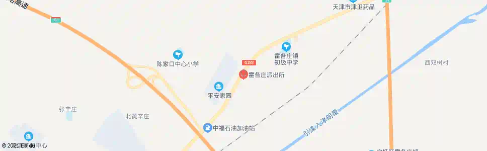 天津霍庄子派出所_公交站地图_天津公交_妙搜公交查询2025