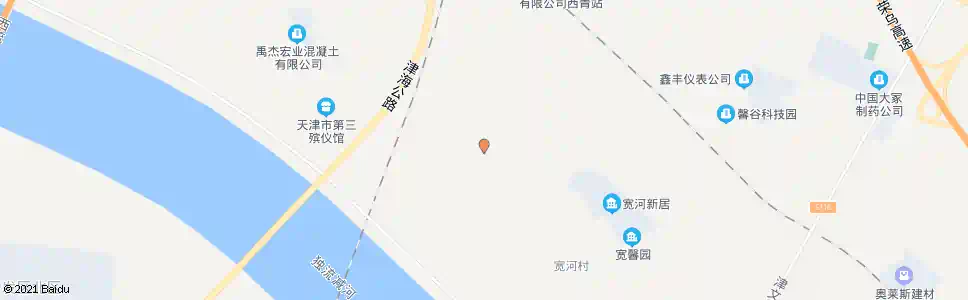 天津西城寝园_公交站地图_天津公交_妙搜公交查询2025