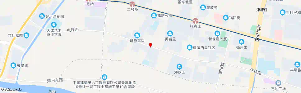 天津建新东里_公交站地图_天津公交_妙搜公交查询2025