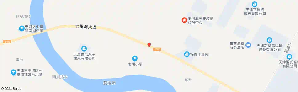 天津南胡村_公交站地图_天津公交_妙搜公交查询2025