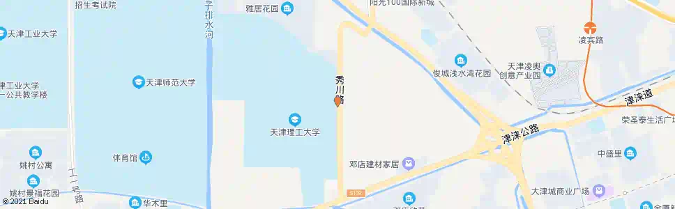天津理工大学主校区东门_公交站地图_天津公交_妙搜公交查询2025