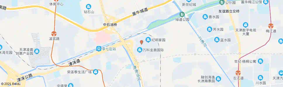天津纪明家园西门_公交站地图_天津公交_妙搜公交查询2025