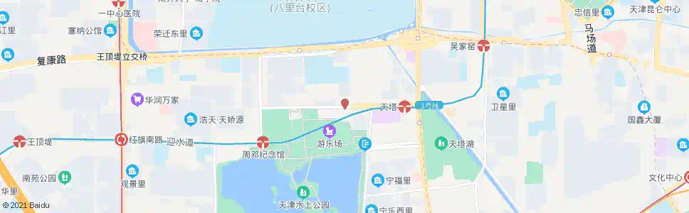 天津水上村_公交站地图_天津公交_妙搜公交查询2025