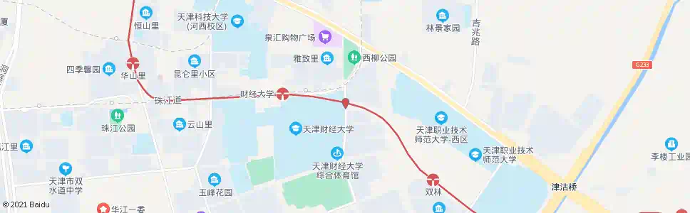 天津谦福道_公交站地图_天津公交_妙搜公交查询2025