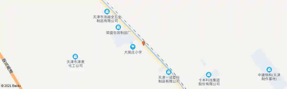 天津大侯庄_公交站地图_天津公交_妙搜公交查询2025