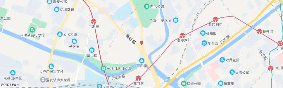 天津西于庄_公交站地图_天津公交_妙搜公交查询2025