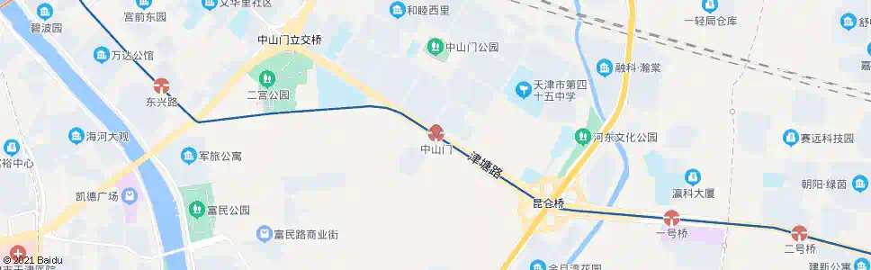 天津中山门轻轨站_公交站地图_天津公交_妙搜公交查询2025