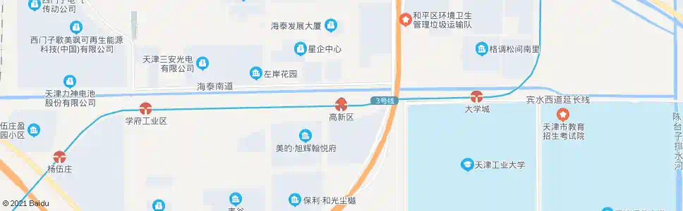 天津高新区站_公交站地图_天津公交_妙搜公交查询2025