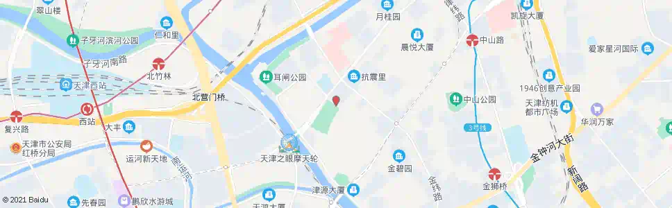 天津团结里_公交站地图_天津公交_妙搜公交查询2025