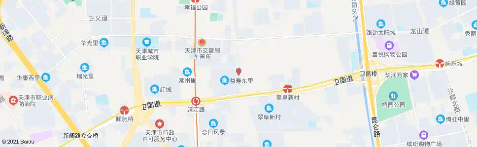 天津益寿东里_公交站地图_天津公交_妙搜公交查询2025