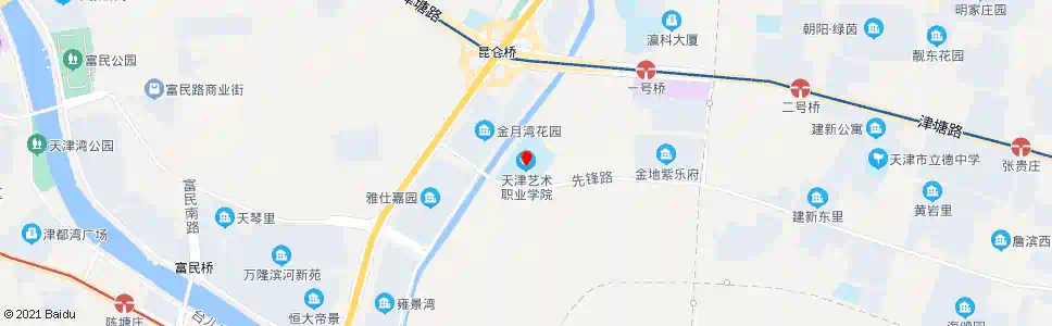 天津艺术职业学院_公交站地图_天津公交_妙搜公交查询2025