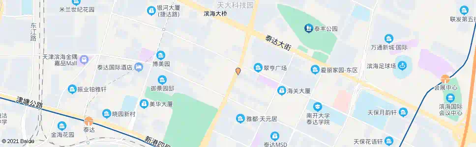 天津芳林泰达园_公交站地图_天津公交_妙搜公交查询2025