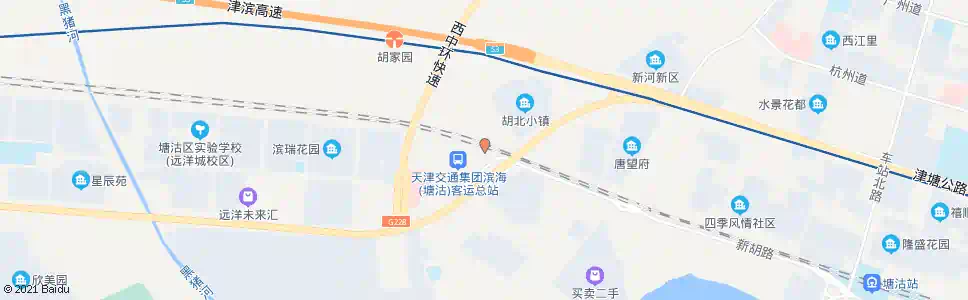 天津滨海客运站(109路)_公交站地图_天津公交_妙搜公交查询2025