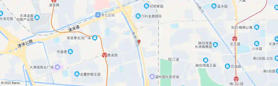 天津绥江桥_公交站地图_天津公交_妙搜公交查询2025