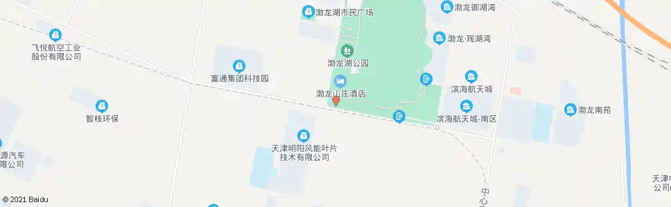 天津渤龙山庄_公交站地图_天津公交_妙搜公交查询2025