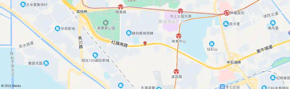 天津彩虹花园_公交站地图_天津公交_妙搜公交查询2025