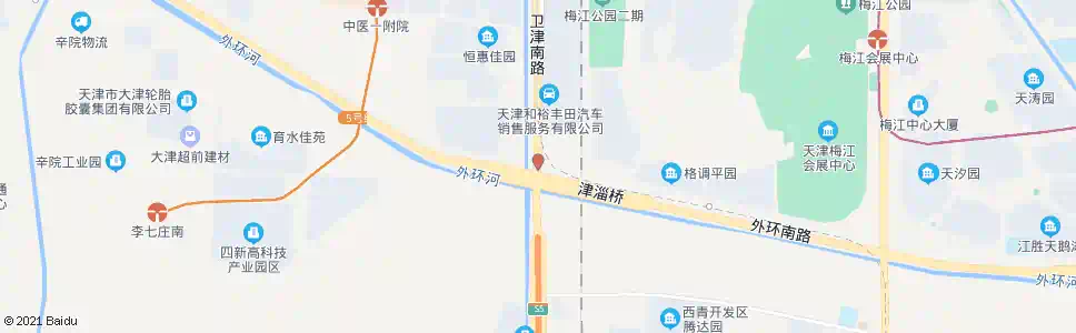 天津九十五中_公交站地图_天津公交_妙搜公交查询2025