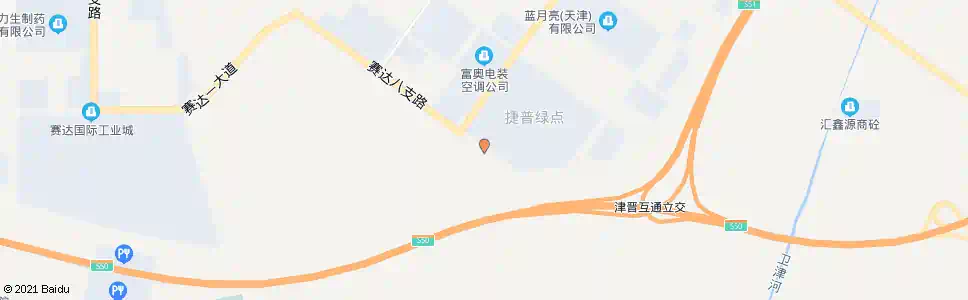 天津赛达八支路_公交站地图_天津公交_妙搜公交查询2025