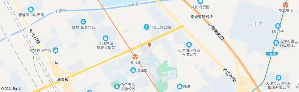 天津淮河道口_公交站地图_天津公交_妙搜公交查询2025