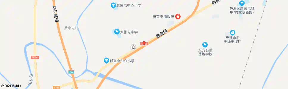 天津只官屯_公交站地图_天津公交_妙搜公交查询2025