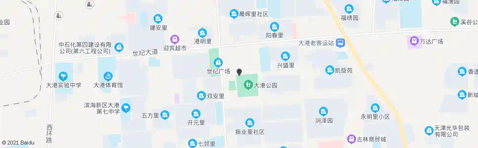 天津大港公园北门_公交站地图_天津公交_妙搜公交查询2025