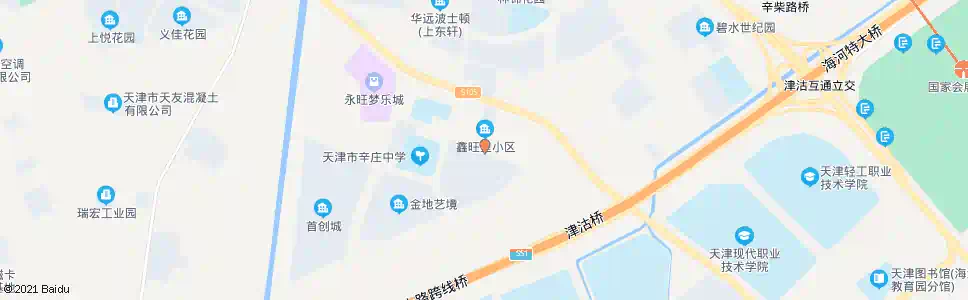 天津鑫旺里_公交站地图_天津公交_妙搜公交查询2025