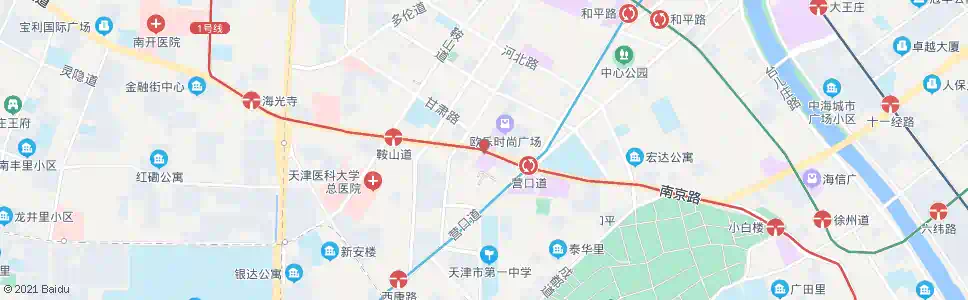 天津滨江道(西)_公交站地图_天津公交_妙搜公交查询2025