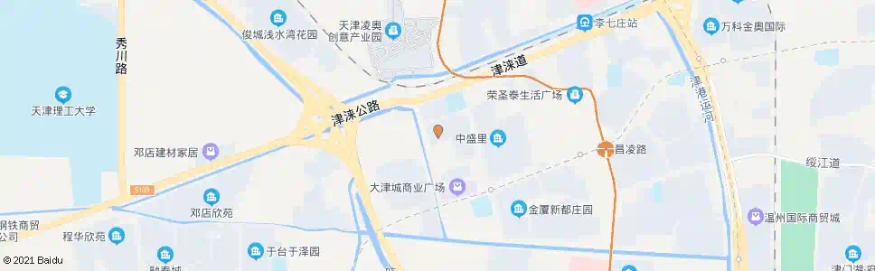 天津金丽花园(津涞道)_公交站地图_天津公交_妙搜公交查询2025