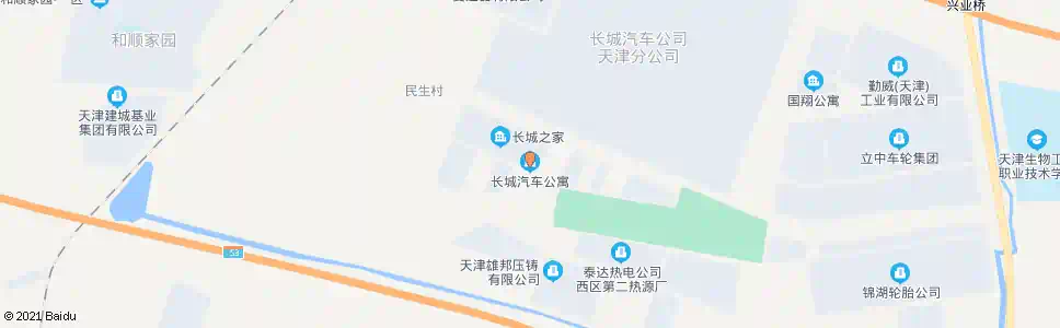 天津长城汽车公寓_公交站地图_天津公交_妙搜公交查询2025