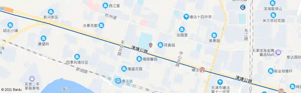 天津荷香园_公交站地图_天津公交_妙搜公交查询2025