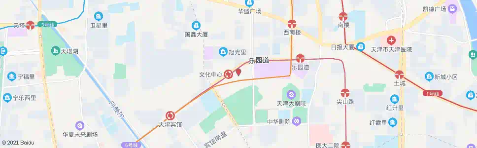 天津天津文化中心公交站_公交站地图_天津公交_妙搜公交查询2025