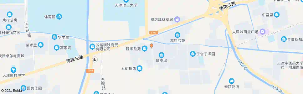 天津程华欣苑_公交站地图_天津公交_妙搜公交查询2025
