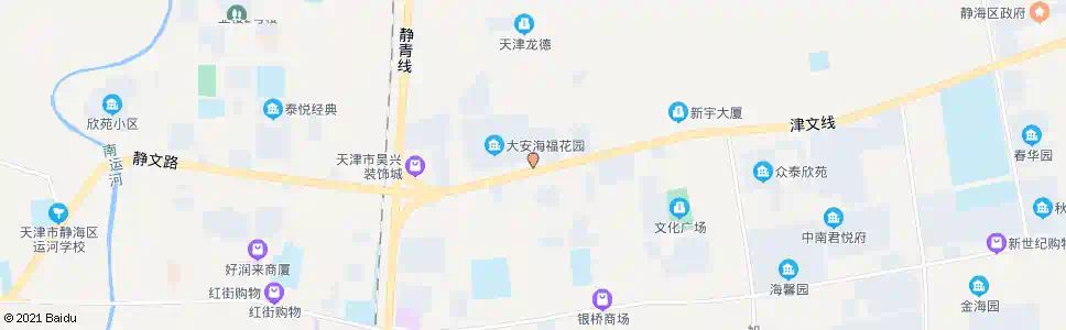 天津农业银行(京福公路)_公交站地图_天津公交_妙搜公交查询2025