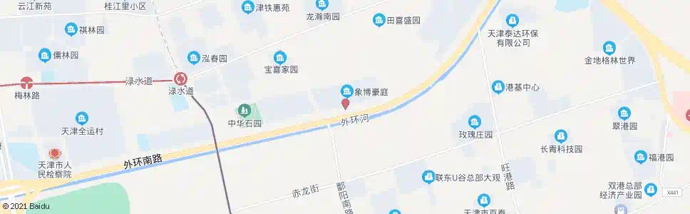 天津象博豪庭_公交站地图_天津公交_妙搜公交查询2025