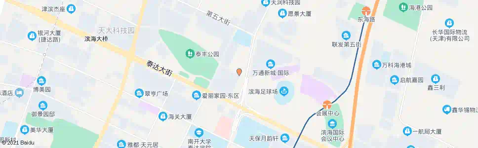 天津泰达二中_公交站地图_天津公交_妙搜公交查询2025