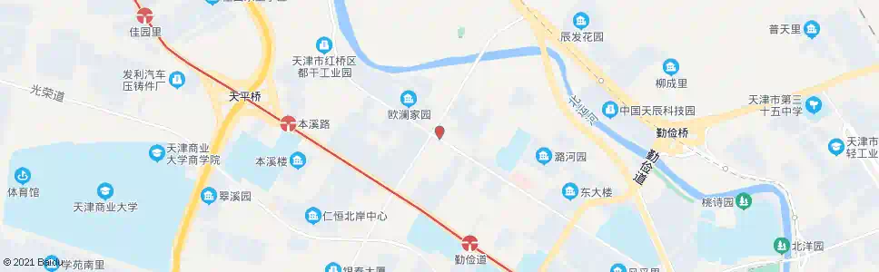 天津丁字沽十三段(咸阳北路)_公交站地图_天津公交_妙搜公交查询2025