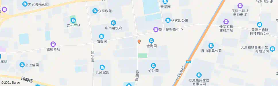 天津金海园西门_公交站地图_天津公交_妙搜公交查询2025
