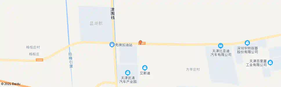 天津汽车产业园管委会_公交站地图_天津公交_妙搜公交查询2025