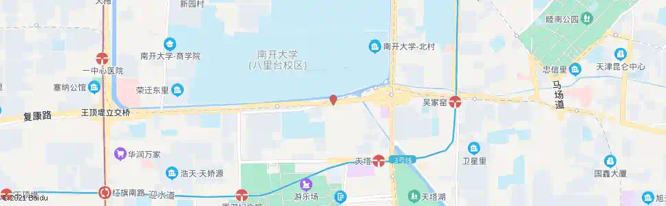 天津复康路八里台_公交站地图_天津公交_妙搜公交查询2025