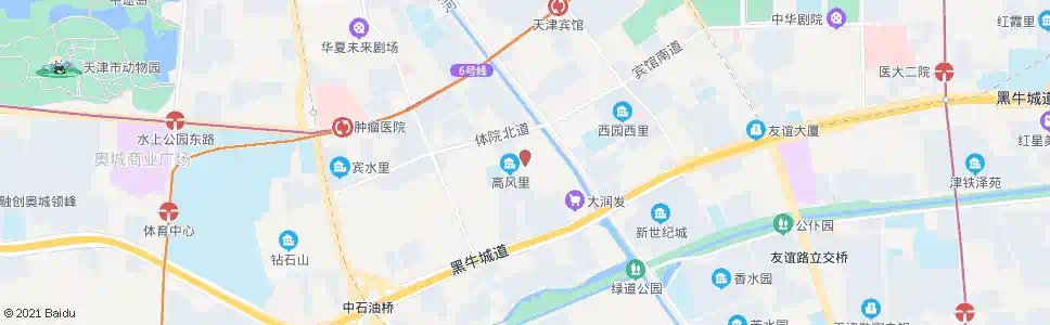 天津高洁里_公交站地图_天津公交_妙搜公交查询2025
