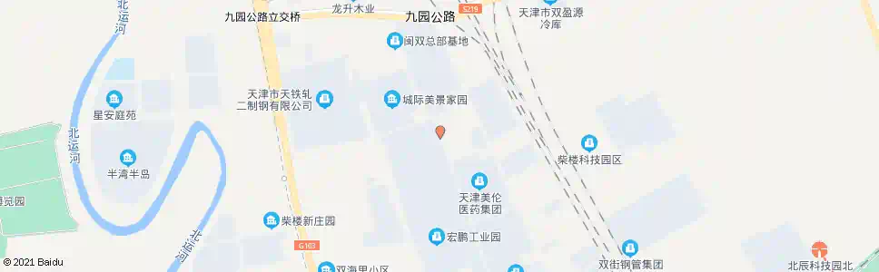 天津北辰开发区管委会_公交站地图_天津公交_妙搜公交查询2025