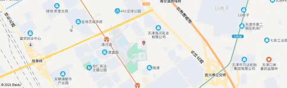 天津天士力花园_公交站地图_天津公交_妙搜公交查询2025