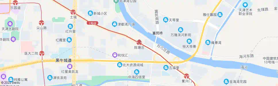 天津陈塘庄站_公交站地图_天津公交_妙搜公交查询2025