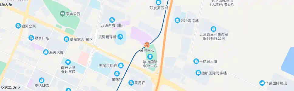 天津会展中心站_公交站地图_天津公交_妙搜公交查询2025